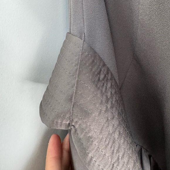 Worn only once! White by Vera Wang One-Shoulder Bridesmaid Dress with pockets. - Picture 7 of 9